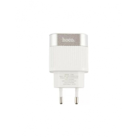 Сетевое зарядное устройство Hoco C58A, USB+Type-C, PD20W+QC3.0, белый (41523) - фото 1