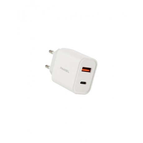 Сетевое зарядное устройство PAVAREAL PA-WC16, USB 2.4А + Type-C PD20W, белое - фото 1