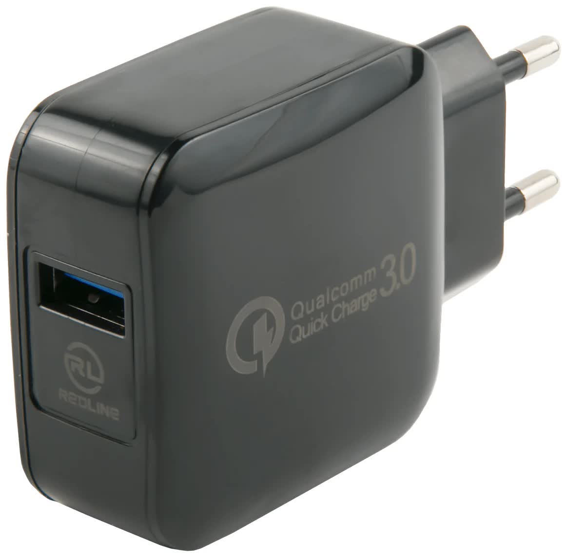 Сетевое зарядное устройство Red Line Tech USB QC 3.0 (модель NQC-4), черный УТ000016520 повышающий преобразователь usb type c 5 в 2 а модуль питания для зарядки литиевых аккумуляторов защитная плата внешний дисплей usb для зарядного