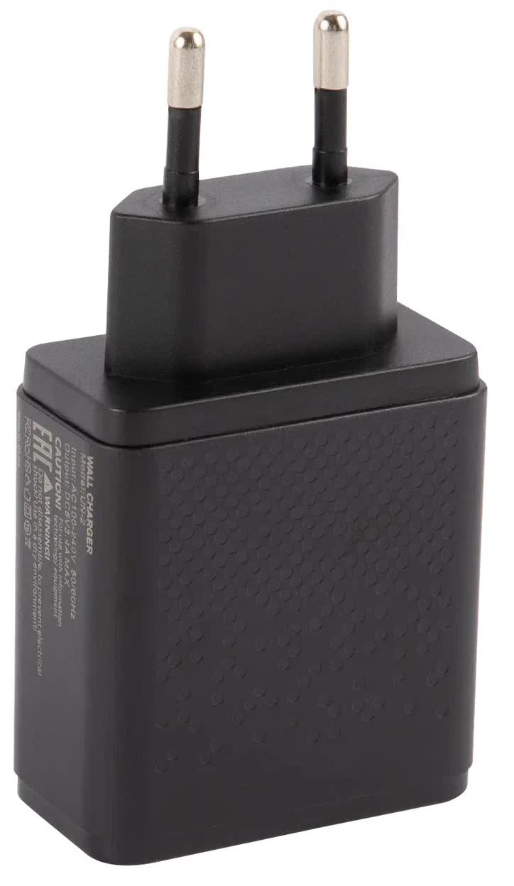 Сетевое зарядное устройство UNBROKE 2 USB (модель UN-2), 3.4A, Led индикатор зарядки, черный