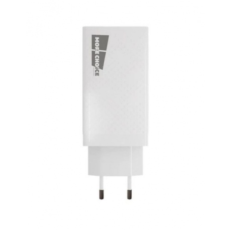Сетевое зарядное устройство More choice 2USB 3.0A QC 3.0 + PD 65W  NC76Sа (White) - фото 1