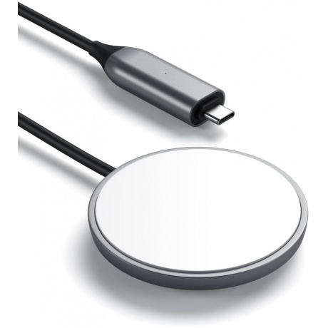Беспроводное зарядное устройство Satechi USB-C Magnetic Charging Cable серый космос - фото 3
