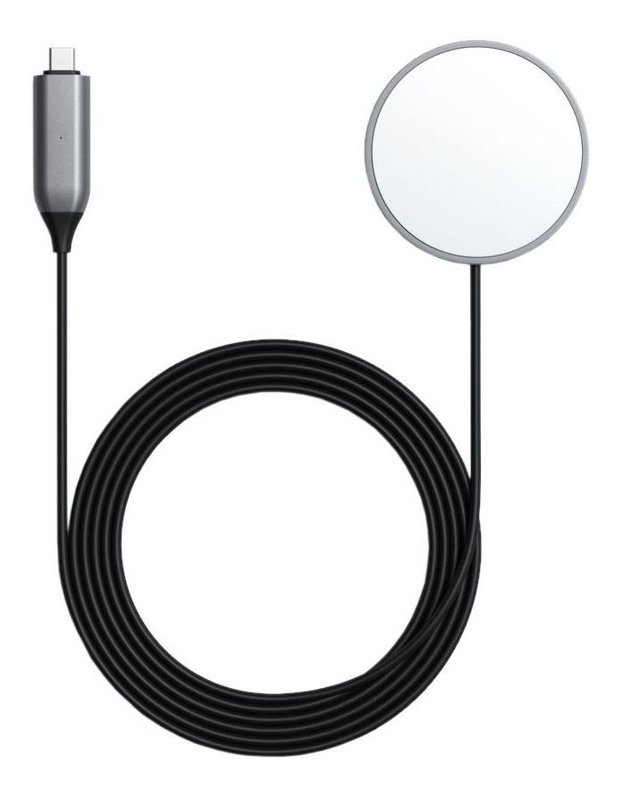 цена Беспроводное зарядное устройство Satechi USB-C Magnetic Charging Cable серый космос
