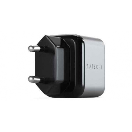Сетевое зарядное устройство Satechi 20W USB-C PD Wall Charger серый космос - фото 5