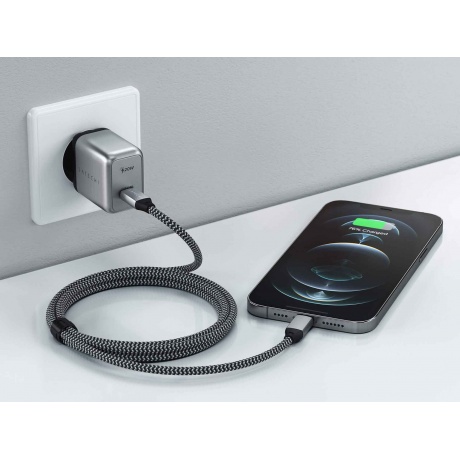 Сетевое зарядное устройство Satechi 20W USB-C PD Wall Charger серый космос - фото 6