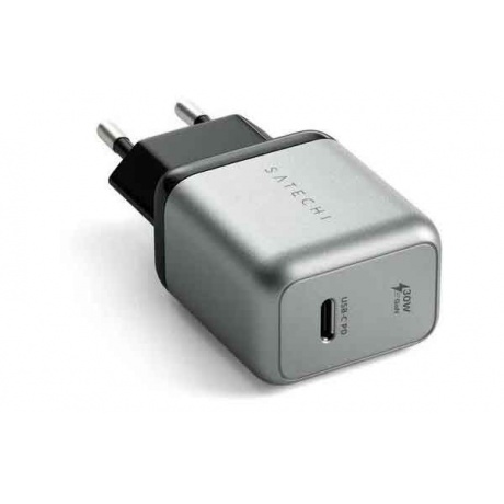 Сетевое зарядное устройство Satechi 30W USB-C GaN Wall Charger серый космос - фото 2