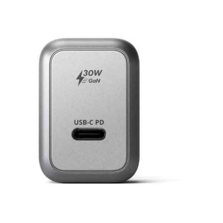 Сетевое зарядное устройство Satechi 30W USB-C GaN Wall Charger серый космос - фото 3