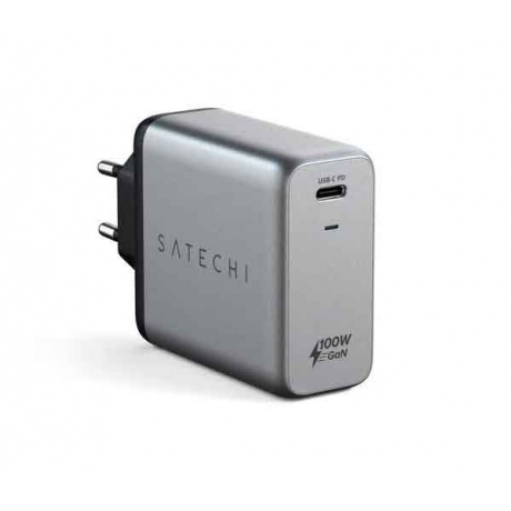Сетевое зарядное устройство Satechi Charger 100W GaN Power серый космос - фото 1