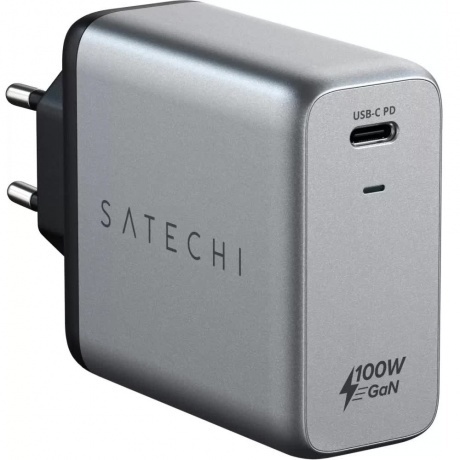 

Сетевое зарядное устройство Satechi Compact Charger GaN Power Space Gray