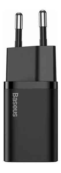 Сетевое зарядное устройство Baseus Super Si (CCSUP-B01), PD 20W, черный (29990) baseus 65w gan fast charger type c pd quick charge 4 0 qc3 0 eu us plug 3 ports usb portable charger for iphone 12 huawei xiaomi