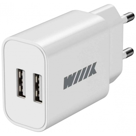 Сетевое зарядное устройство Wiiix UNN-1-2-01 2.4A универсальное белый - фото 1