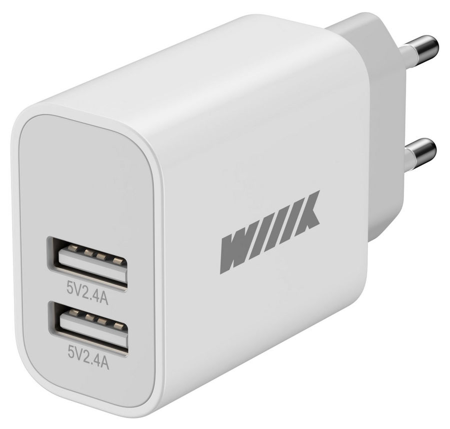 Сетевое зарядное устройство Wiiix UNN-1-2-04-W 2.4A универсальное белый