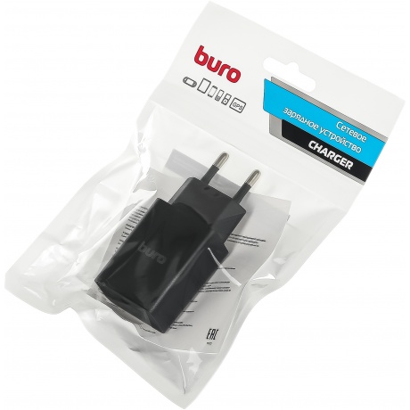 Сетевое зарядное устройство Buro BUWA1 2.1A черный (BUWA10S100BK) - фото 15