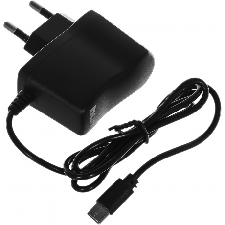 Сетевое зарядное устройство Buro BUWC1 2A универсальное кабель USB Type C черный (BUWC10S00CBK) - фото 1