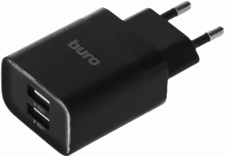 Сетевое зарядное устройство Buro BUWE1 2.1A универсальное черный...