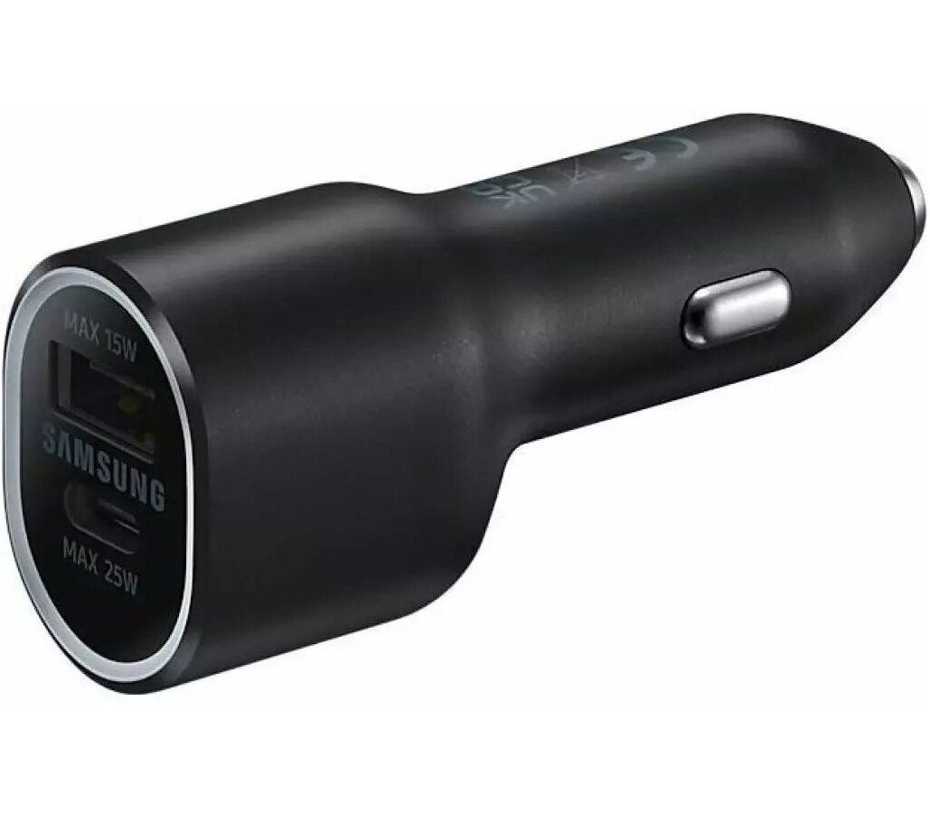 Автомобильное зарядное устройство Samsung Car Charger Duo (EP-L4020) Black автомобильное зарядное устройство samsung duo usb 15w type c 25w ep l4020 black eac