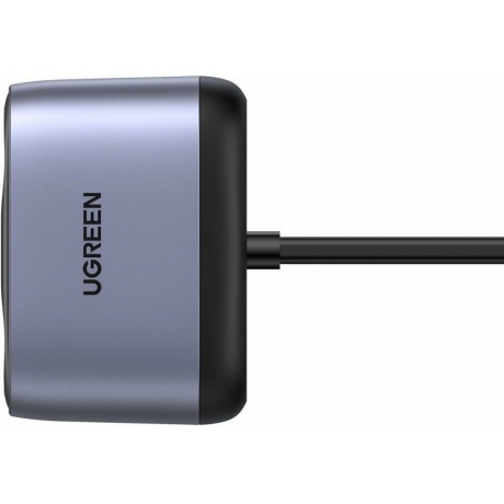 Автомобильное зарядное устройство UGREEN CD252 (30886) серо-черный - фото 3