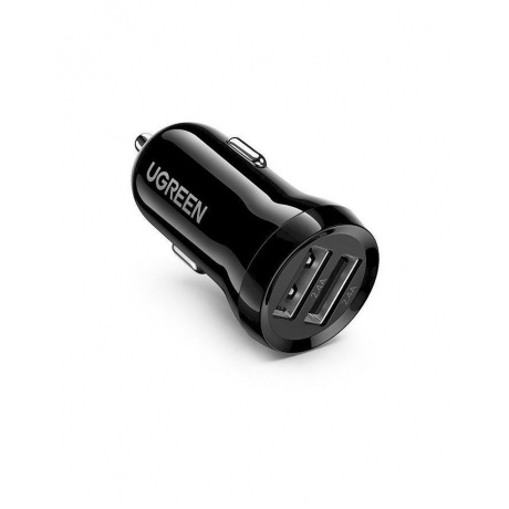 Автомобильное зарядное устройство UGREEN ED018 (50875) Dual USB Car Charger черный - фото 1