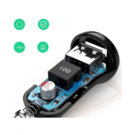 Автомобильное зарядное устройство UGREEN ED018 (50875) Dual USB Car Charger черный - фото 4