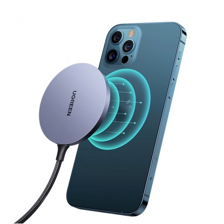 Беспроводное магнитное зарядное устройство UGREEN CD245 (30233) Space Grey - фото 12