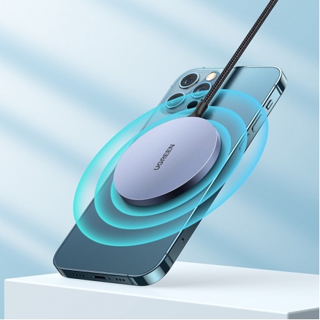 Беспроводное магнитное зарядное устройство UGREEN CD245 (30233) Space Grey - фото 16