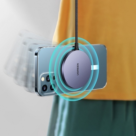 Беспроводное магнитное зарядное устройство UGREEN CD245 (30233) Space Grey - фото 17