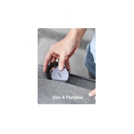 Беспроводное магнитное зарядное устройство UGREEN CD245 (30233) Space Grey - фото 6