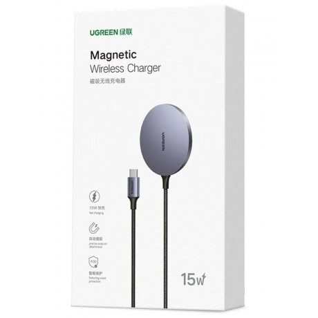 Беспроводное магнитное зарядное устройство UGREEN CD245 (30233) Space Grey - фото 9