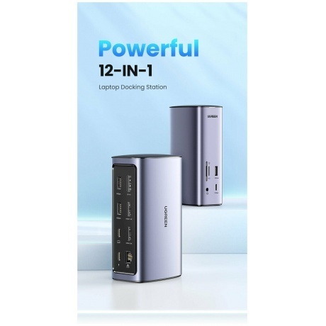 Док-станция UGREEN CM555 (90325) Grey - фото 6