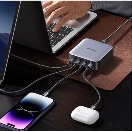 Зарядное устройство UGREEN CD328 (90928) Space Gray - фото 7