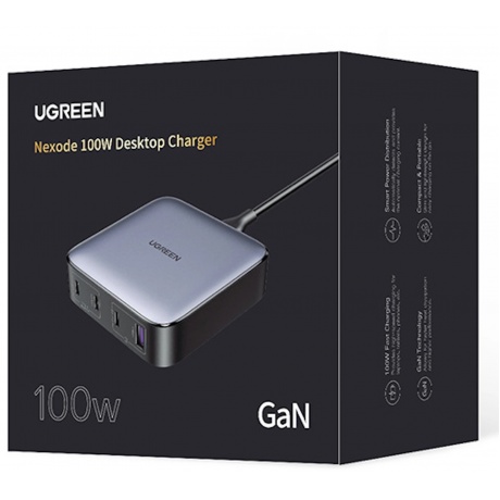 Зарядное устройство UGREEN CD328 (90928) Space Gray - фото 8