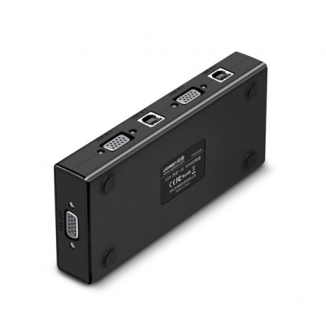 Разветвитель портов UGREEN CM154 (50280) 4-Port USB KVM Switch Box. черный - фото 2