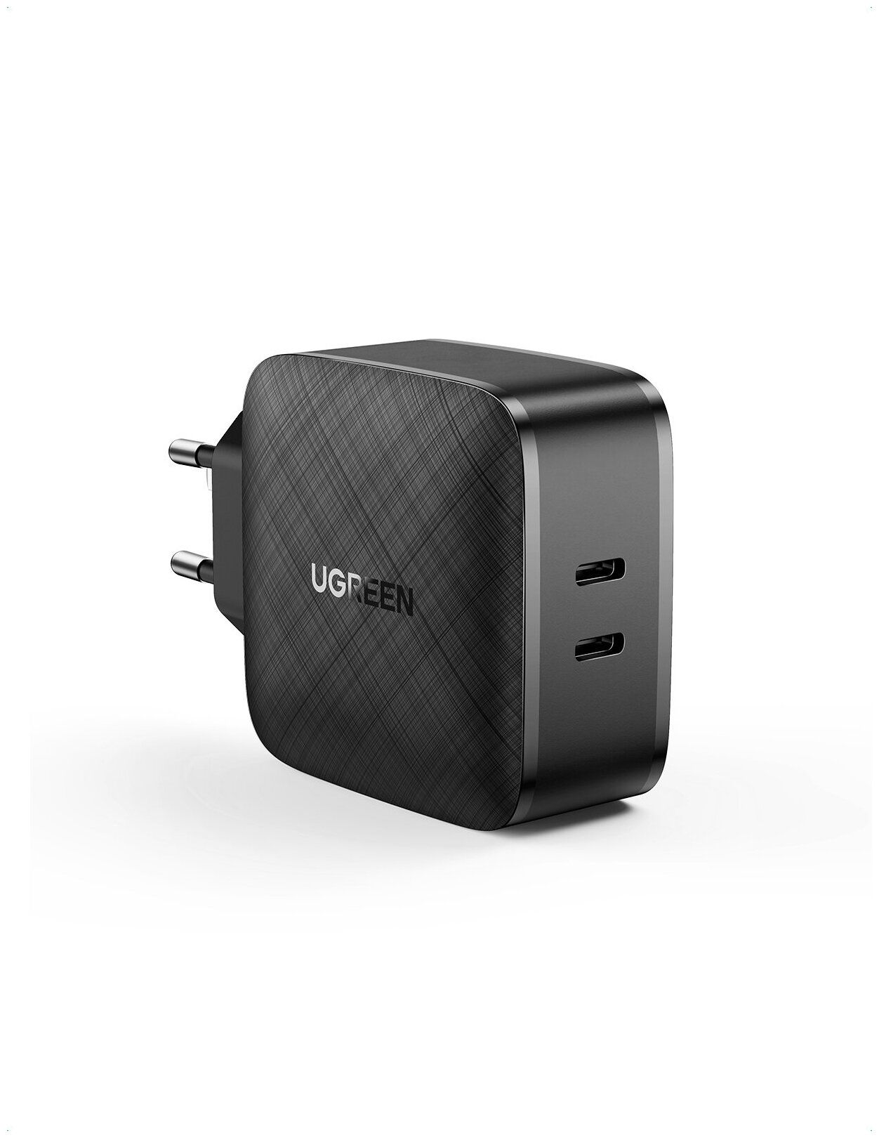 

Сетевое зарядное устройство UGREEN CD216 (70867) 2 USB-C 66W PD Charger. черный