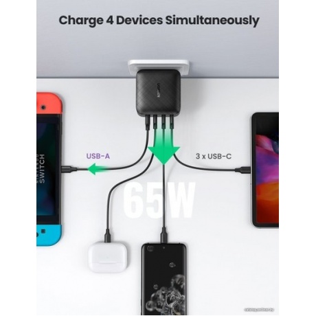 Сетевое зарядное устройство UGREEN CD224 (70774) Black - фото 18