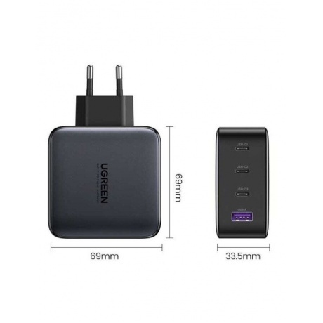 Сетевое зарядное устройство UGREEN CD226 (40747) Grey - фото 2