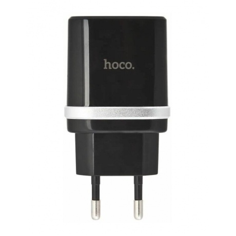 Сетевое зарядное устройство Hoco C12Q, 1USB, 3А, QC3.0, черный (16255) - фото 4