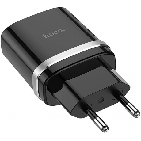 Сетевое зарядное устройство Hoco C12Q, 1USB, 3А, QC3.0, черный (16255) - фото 7