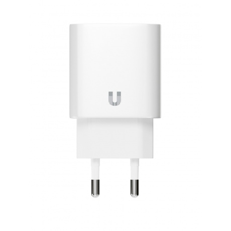 Сетевое зарядное устройство Uzay 20Вт USB-C+USB-A, PD, QC, белое - фото 4