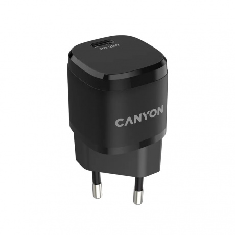 Сетевое зарядное устройство CANYON H-20-05, PD 20W (2CN-ECHA20B05) черный - фото 3