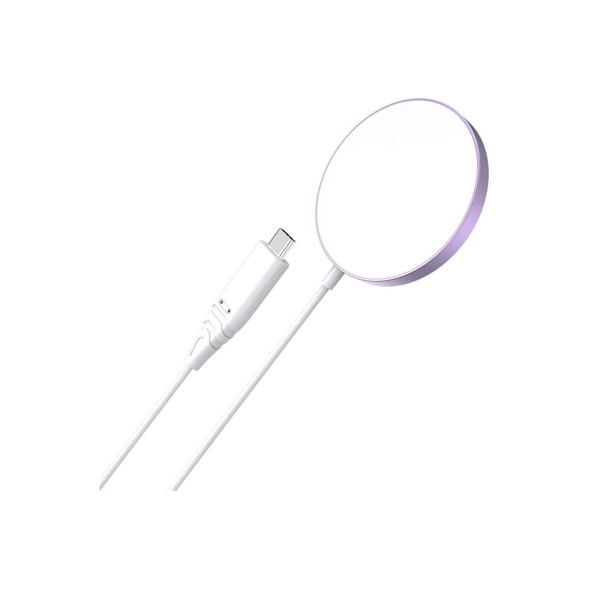 Беспроводное зарядное устройство Choetech 15 Вт с кабелем, цвет розовый (T518-F) автомобильное зарядное устройство для ноутбуков apple macbook air 14 5v 3 1a magsafe 45w