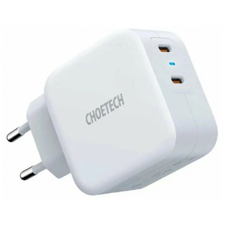 Сетевое зарядное устройство Choetech 40 Вт (USB C PD + USB C PD) (PD6009) - фото 1