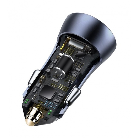 Автомобильное зарядное устройство Baseus Golden Contactor Pro Dark Gray (CCJD-0G) - фото 6