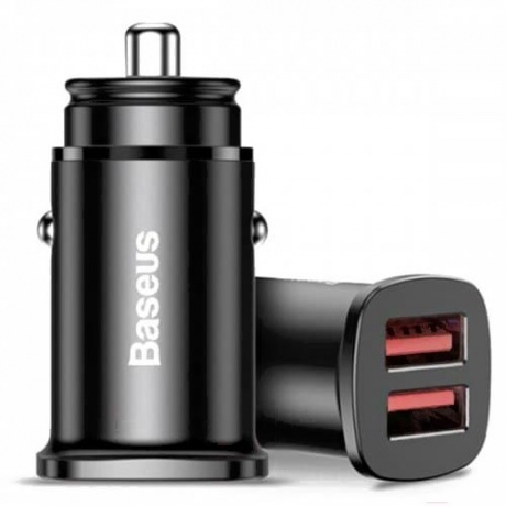 Автомобильное зарядное устройство Baseus QuickCharge3 Black (CCALL-DS01) - фото 1