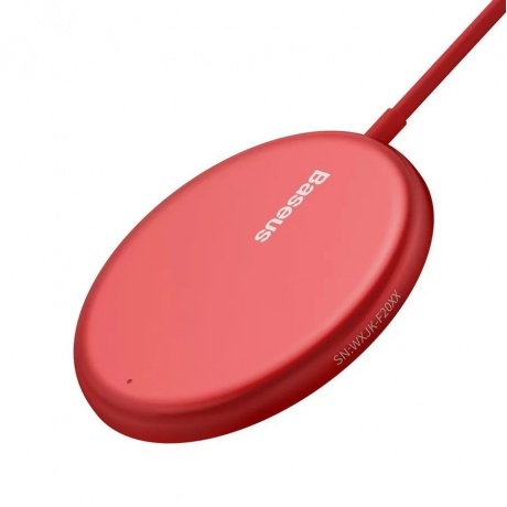 Беспроводное зарядное устройство Baseus Simple Mini Red (WXJK-H09) - фото 2