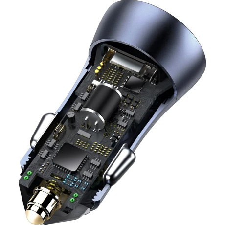 Автомобильное зарядное устройство Baseus Golden Contactor Pro Dark Gray (TZCCJD-0G) - фото 12