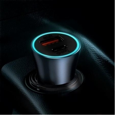 Автомобильное зарядное устройство Baseus Golden Contactor Pro Dark Gray (TZCCJD-0G) - фото 7