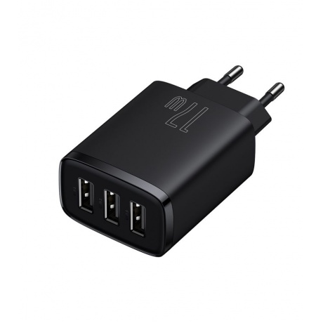 Сетевое зарядное устройство Baseus Compact 17W EU Black (CCXJ020101) - фото 1