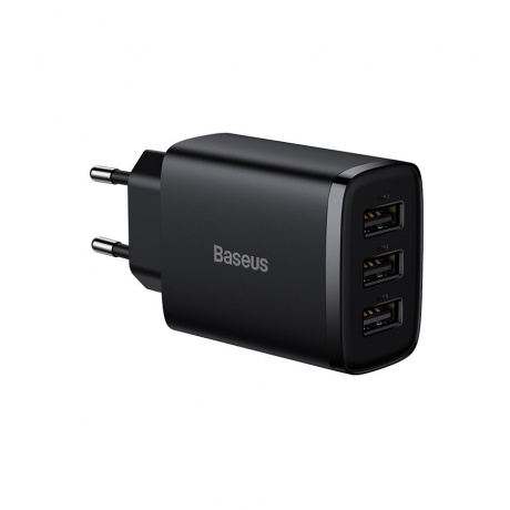 Сетевое зарядное устройство Baseus Compact 17W EU Black (CCXJ020101) - фото 2