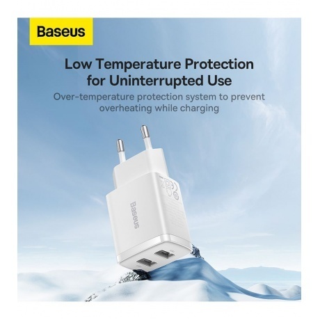 Сетевое зарядное устройство Baseus Compact Charger CCCP10UE White (CCXJ010202) - фото 12