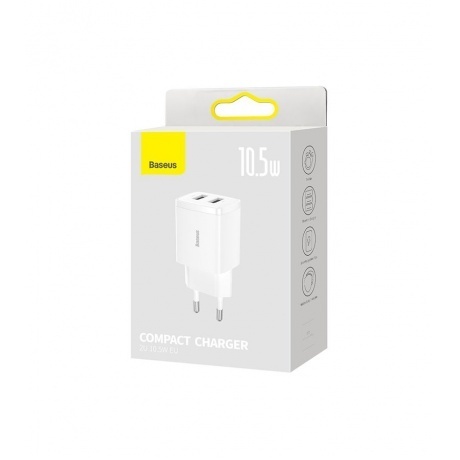 Сетевое зарядное устройство Baseus Compact Charger CCCP10UE White (CCXJ010202) - фото 16